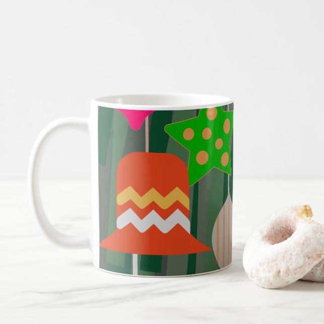 Taza De Café Café de árbol de Navidad (Con donut)