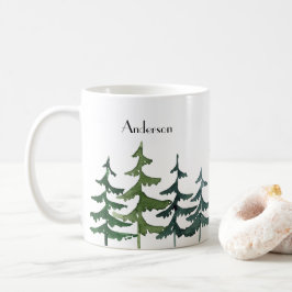 Taza De Café Café de árbol de pino