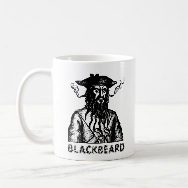 Taza De Café Café de barba negra Mug (Izquierda)