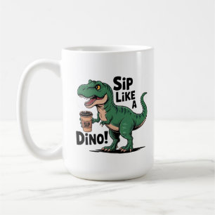 Taza De Café café de bebida de dinosaurio