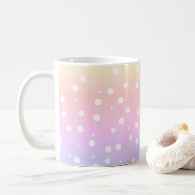 Taza De Café Café de burbuja con pinzas de arcoiris (Con donut)