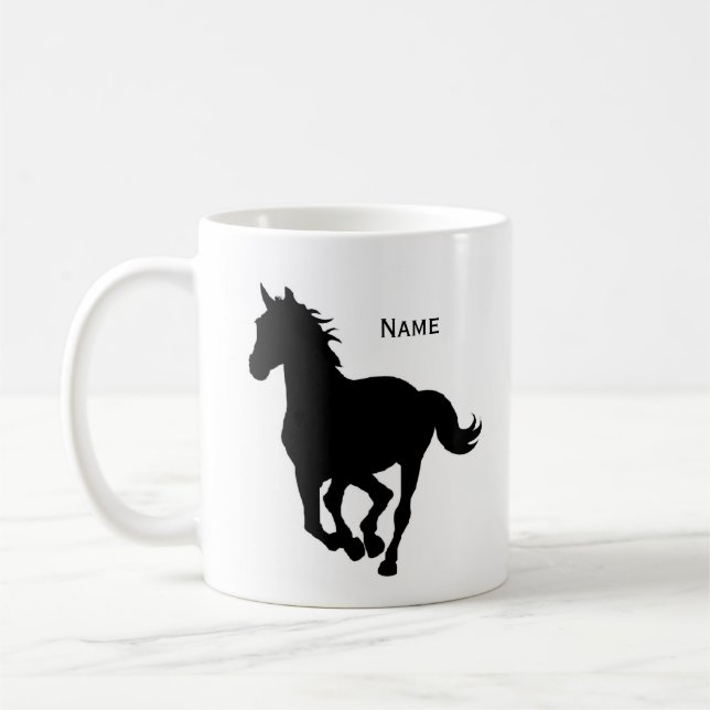 Taza De Café Café de caballo personalizable (Izquierda)