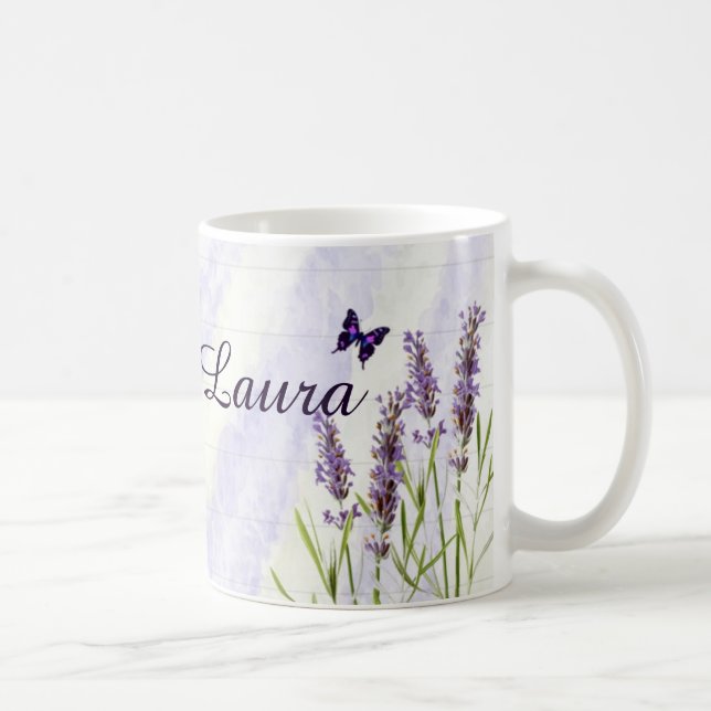 Taza De Café Café de campo de lavanda (Derecha)