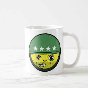 Taza De Café Café de cara de soldado