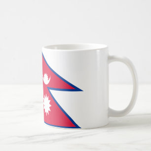 Taza De Café Café de cerámica con bandera de Nepal