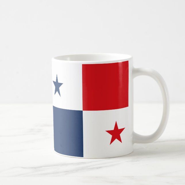 Taza De Café Café de cerámica con bandera de Panamá (Derecha)