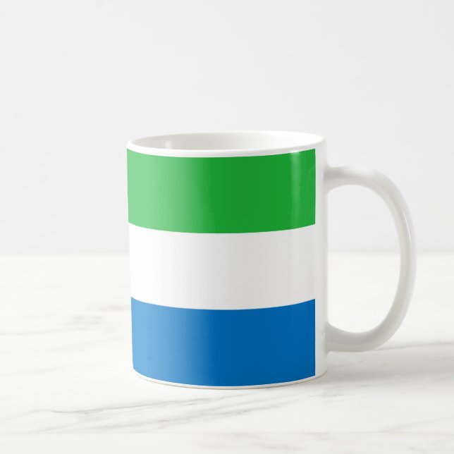 Taza De Café Café de cerámica con bandera de Sierra Leona (Derecha)