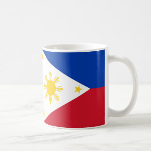 Taza De Café Café de cerámica con bandera filipina