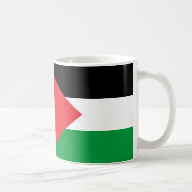 Taza De Café Café de cerámica con bandera palestina (Derecha)