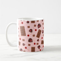 Café de cerezas cubiertas de chocolate Mug