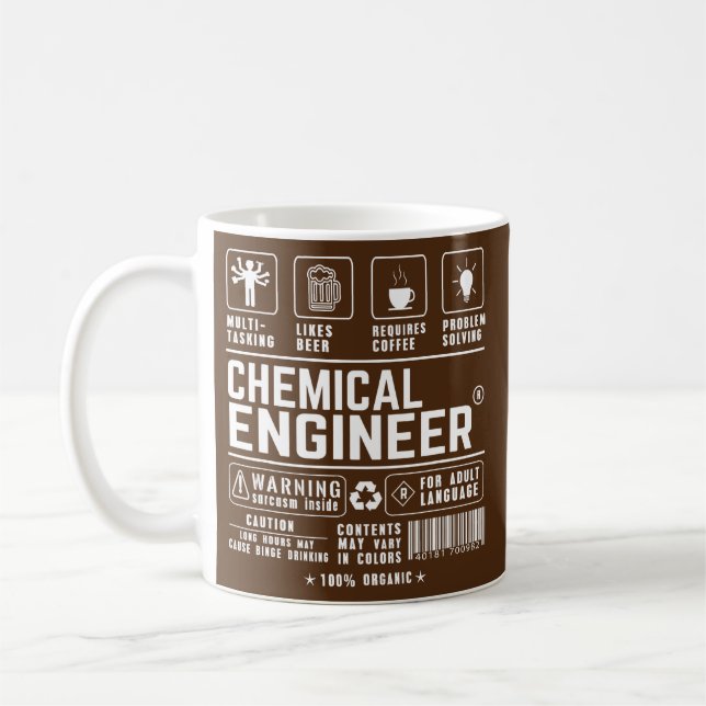 Taza De Café Café de cerveza de ingeniero químico multitarea (Izquierda)
