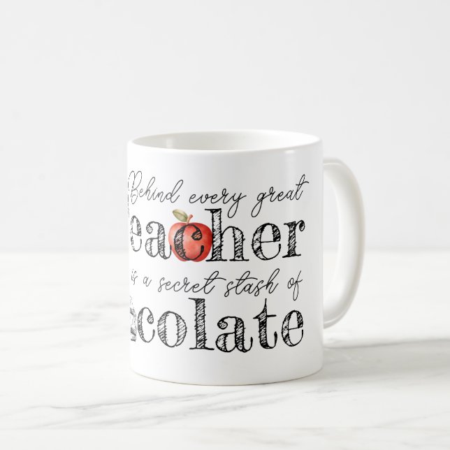 Taza De Café Café de chocolate del profesor (Anverso derecho)
