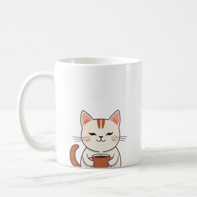 Taza De Café Café de consumo de gato (Izquierda)