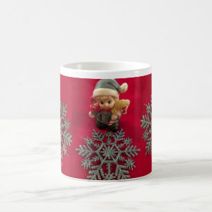Taza De Café Café de copo de copo de nieve de Elf pequeño