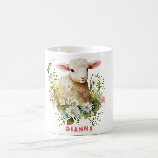 Taza De Café Café de cordero personalizado (Centro)