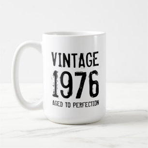 Taza De Café Café de cumpleaños 50 vintage envejecido a la perf