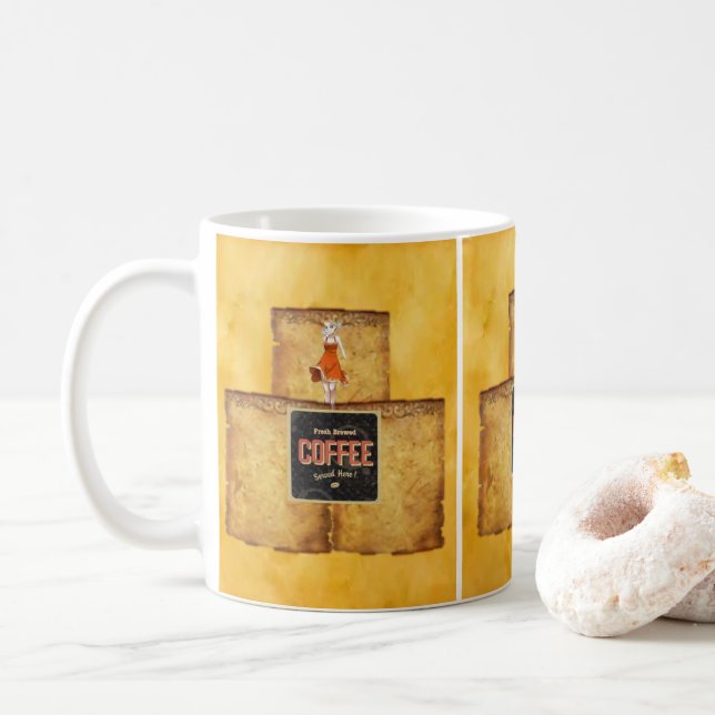 Taza De Café café de desayuno (Con donut)