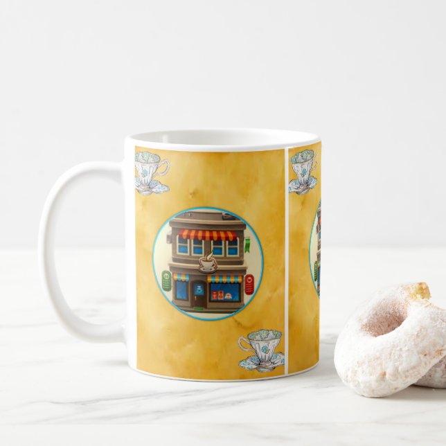 Taza De Café café de desayuno (Con donut)