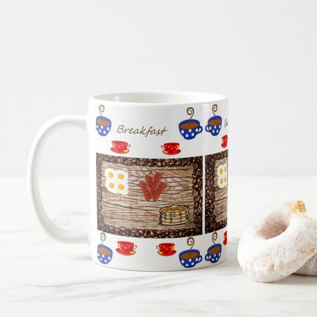 Taza De Café café de desayuno (Con donut)