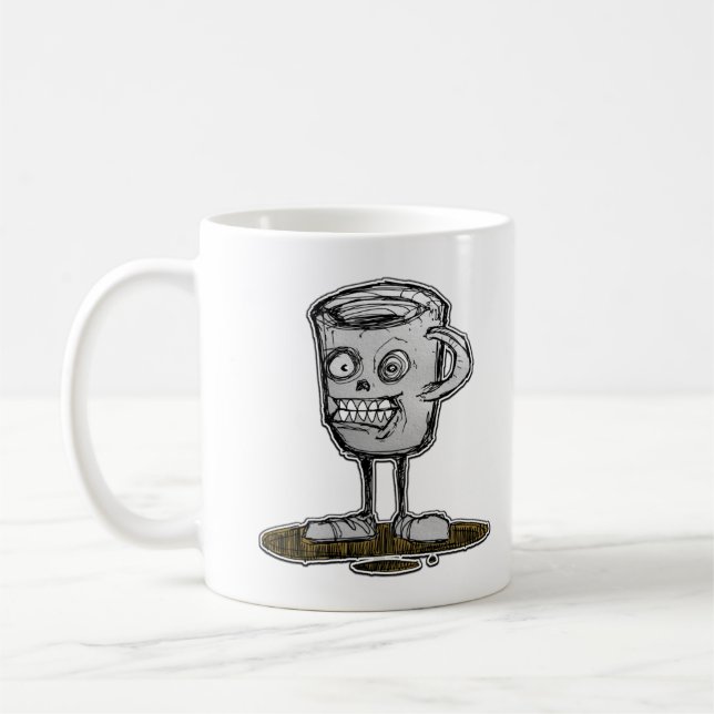 Taza De Café Café de doble cráneo de cara (Izquierda)