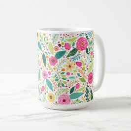 Taza De Café Café de flores de primavera