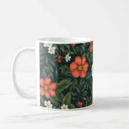 Taza De Café Café de flores por la mañana Unisex Mug todos los