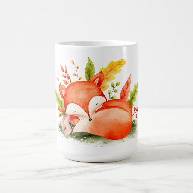 Taza De Café Café de Fox de otoño (Centro)