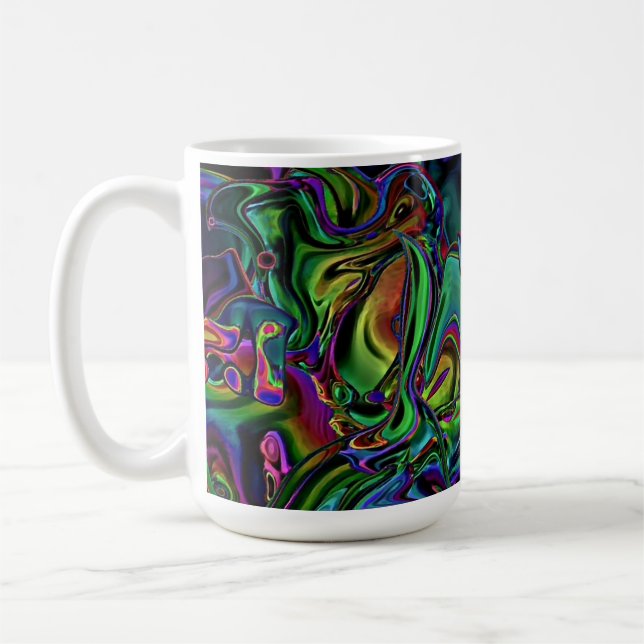 Taza De Café Café de fusión del cerebro Mug (Izquierda)