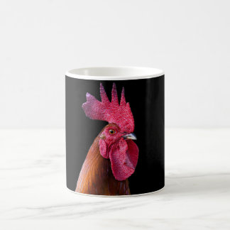 Taza De Café Café de gallo (fondo negro)