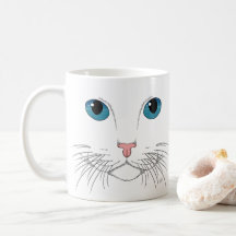 Café de gato con ojos azules