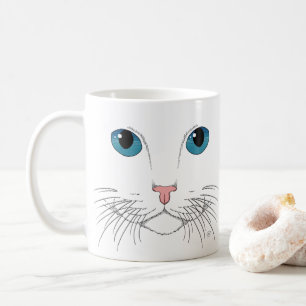 Taza De Café Café de gato con ojos azules
