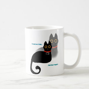 Taza De Café Café de gato negro olvidadizo Mug 11 oz