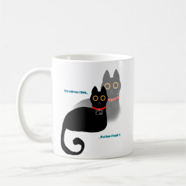 Taza De Café Café de gato negro olvidadizo Mug 11 oz