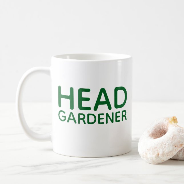 Taza De Café Café de Green Head Gardener (Con donut)