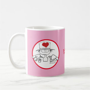 Taza De Café Café de hadas del corazón personalizado