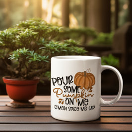 Taza De Café Café de Halloween de calabaza brillante Mug