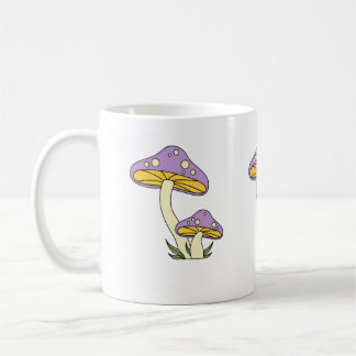 Taza De Café Café de hongos morados Mug