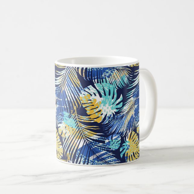 Taza De Café Café de impresión tropical Mug (Anverso derecho)