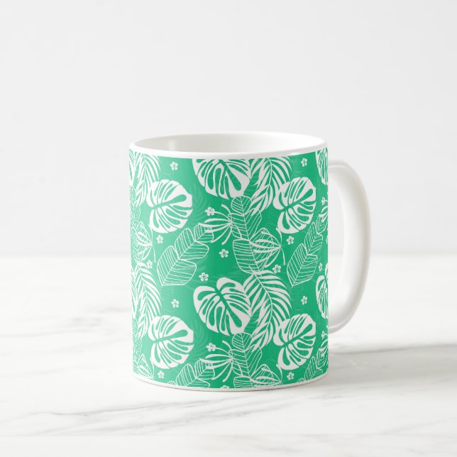 Taza De Café Café de impresión tropical Mug (Anverso derecho)