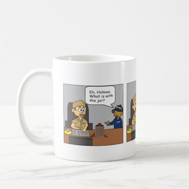 Taza De Café Café de irritación Bean Jar (Izquierda)