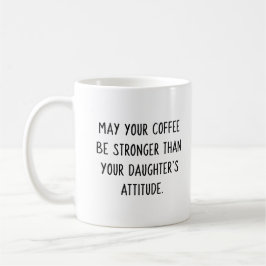 Taza De Café Café de la actitud de la hija (Chica azul)
