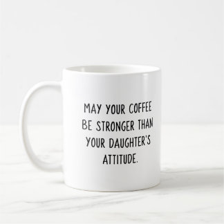Taza De Café Café de la actitud de la hija (Chica rosado)
