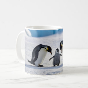 Taza De Café Café de la familia Penguin Mug