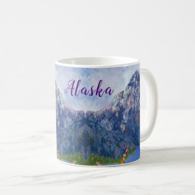 Taza De Café Café de la montaña incendiado en Alaska (Anverso derecho)
