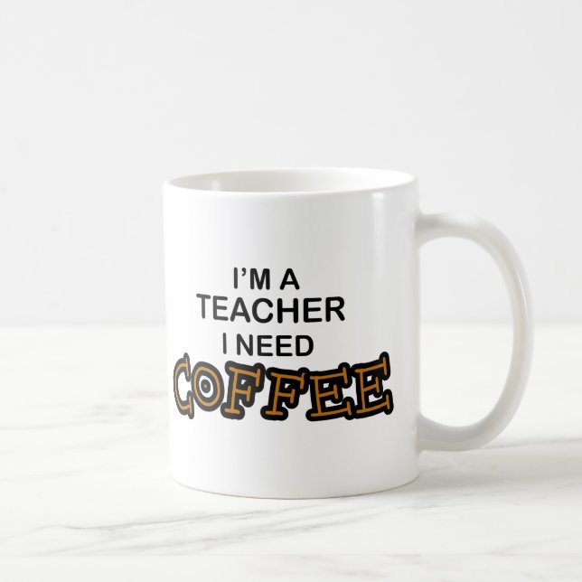 Taza De Café Café de la necesidad - profesor (Derecha)