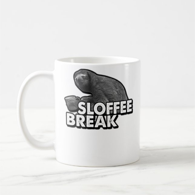 Taza De Café Café de la pereza de la rotura de Slofee para los (Izquierda)