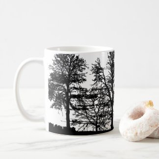 Taza De Café Café de la serenidad de la naturaleza: arte de árb