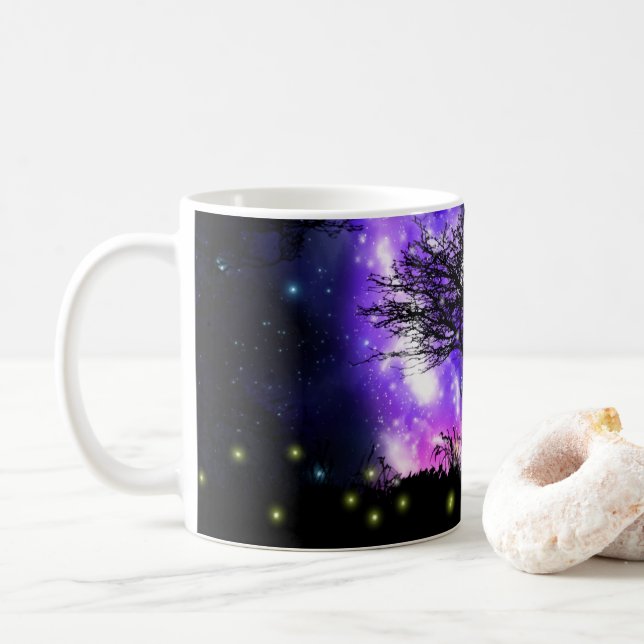 Taza De Café Café de la Vía Láctea mágica (Con donut)