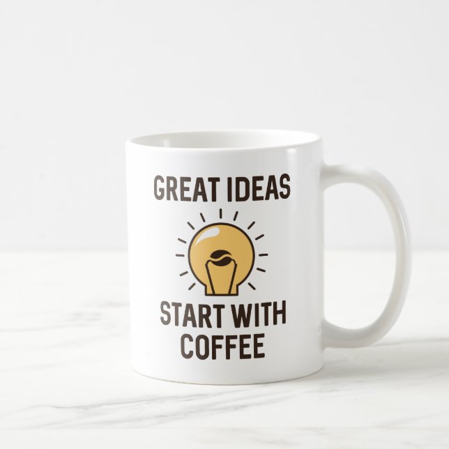 Taza De Café Café de las grandes ideas (Derecha)