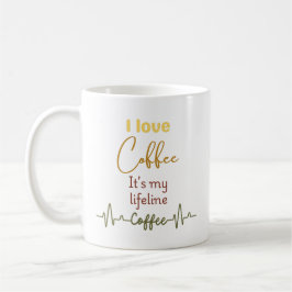 Taza De Café Café de latido Mug para Cafeína Fans-Café Amor